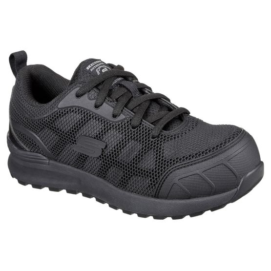 Skechers Women's Black Bulklin Ayak Safety Shoes