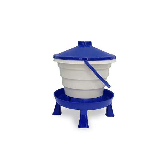 GAUN BUCKET DRINKER C/W LEGS BLUE/WHITE