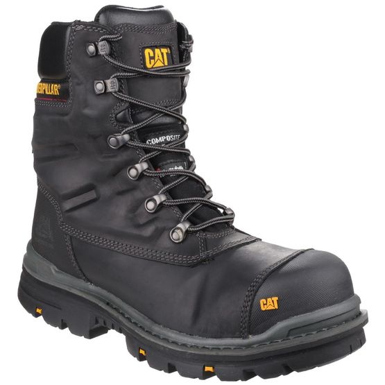 Caterpillar Premier Waterproof Safety Boots (Black)