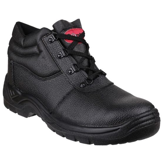 Centek FS330 Lace-Up Leather Safety Boots - Black