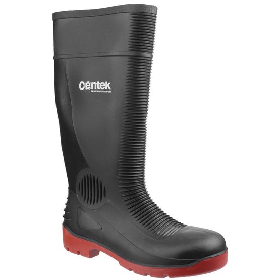 Centek FS338 Compactor Safety Wellington Boots (Black)