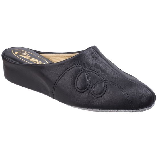 Mahon Ladies Slipper in Black
