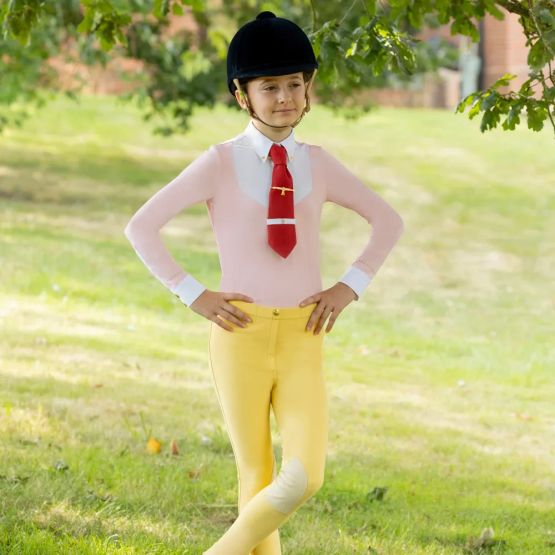 Supreme Products Long Sleeve Champion Junior Show Rider Competition Shirt with Zip