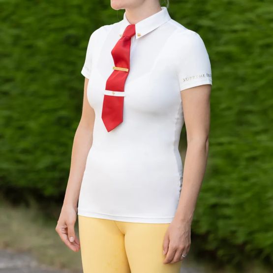 Supreme Products Short Sleeve Champion Show Rider Competition Shirt with Zip