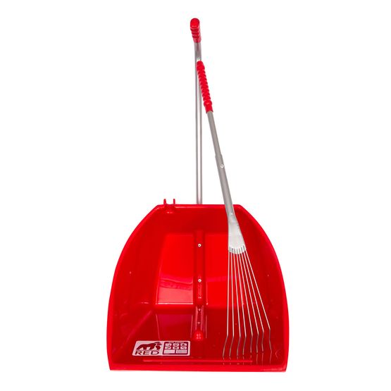 Red Gorilla Big Tidee with Long Metal Rake Red