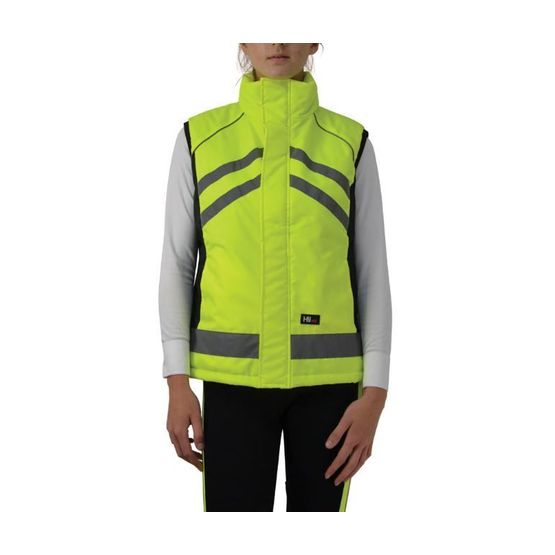Hi Vis High Visibility Padded Gilet - Yellow