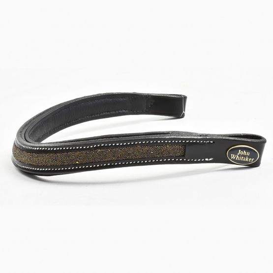Whitaker Bb103 Micro-Sparkle Browband Black/Gold