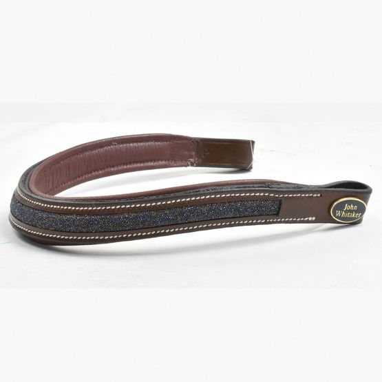Whitaker Bb103 Micro-Sparkle Browband Havana/Navy