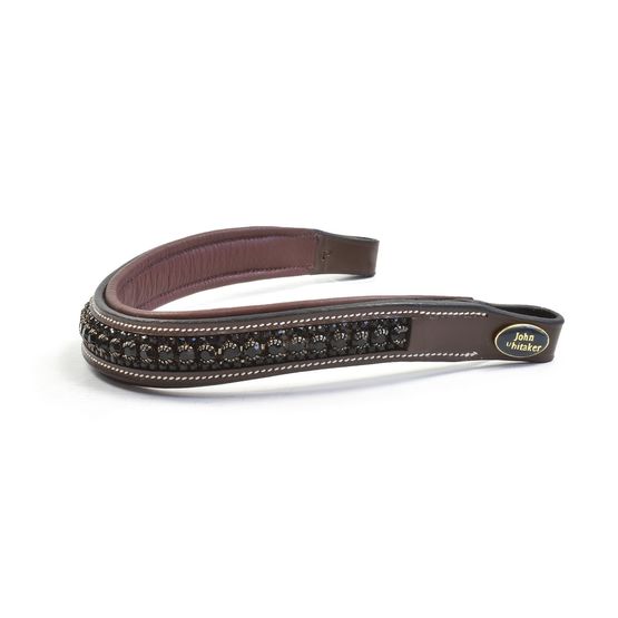 Whitaker Bb105 Chunky Crystal Browband Havana/Black