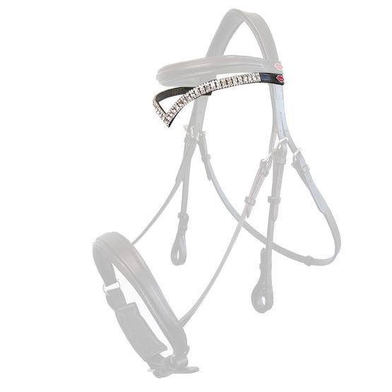 Whitaker Br072bb Lynton V-Shaped Diamante Browband Havana Light Havana