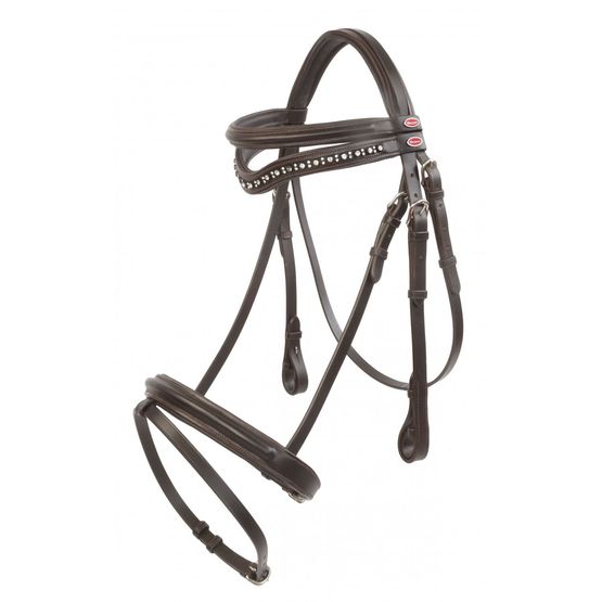 Whitaker Br073 Lynton Flash Bridle with 2 Browbands Havana