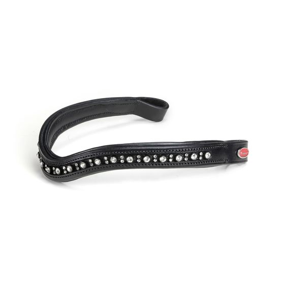 Whitaker Br073bb Lynton Curved Diamante Browband Black