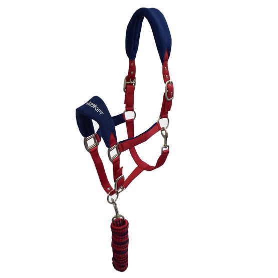 Whitaker Hc160 Club Headcollar &amp; Leadrope Set Red