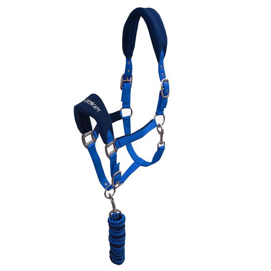 Whitaker Hc160 Club Headcollar &amp; Leadrope Set Royal Blue