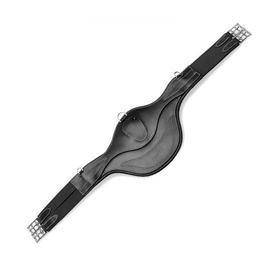 Whitaker Lw070 Chicago Perforated Leather Stud Girth Black