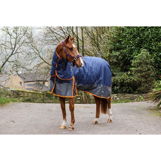 Whitaker R444 Rastrick V2 250g Combo Turnout Rug Navy/Grey