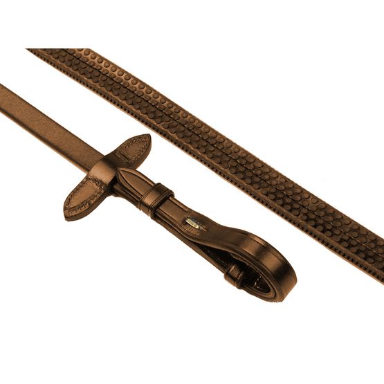 Whitaker Rer048a Eastwood Rubber Reins Havana Light Havana