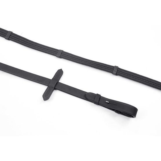 Whitaker Rer054 Ready To Ride Webbed Reins Black
