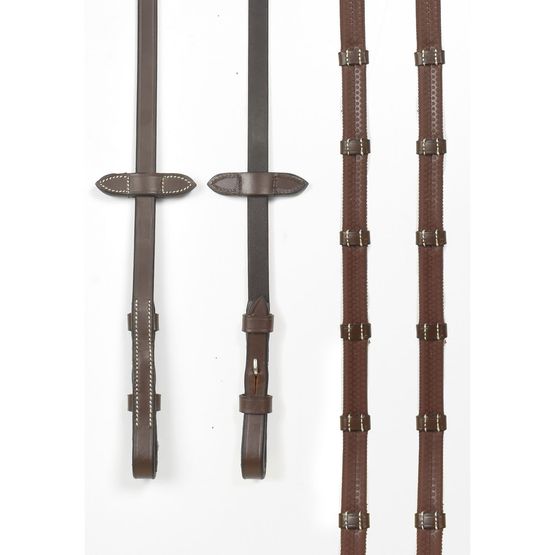 Whitaker Rer100 Billet Havana 9-Loop Reins