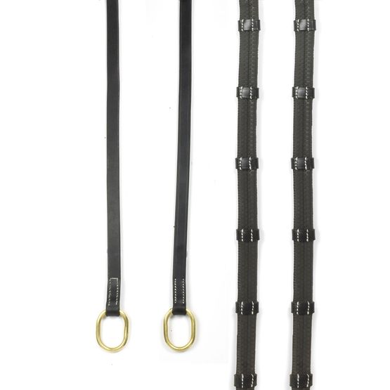 Whitaker Rer102 Oblong 9-Loop Reins Black