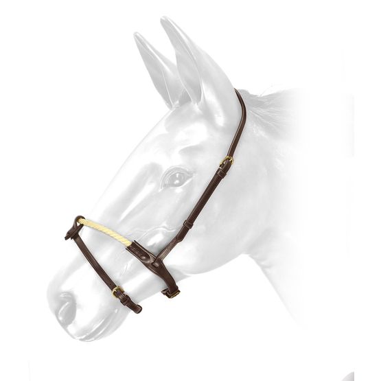 Whitaker Rnb Rope Noseband Havana Light Havana