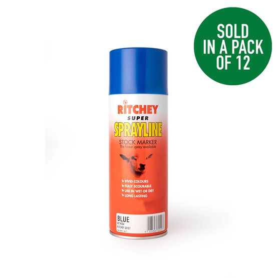 Super Sprayline Stock Marker Spray Blue