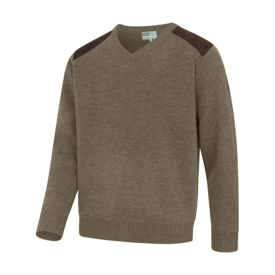 Hoggs of Fife Melrose Meadow Green II V-Neck Pullover