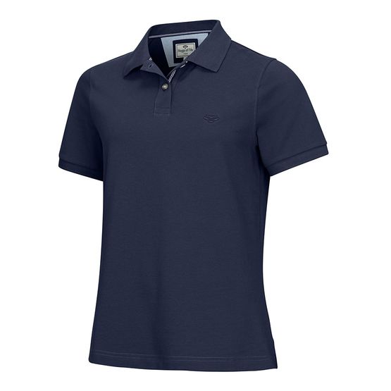 Hoggs of Fife Ladies Cora Pique Navy Polo Shirt