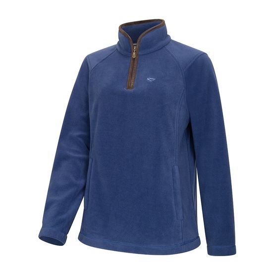Hoggs of Fife Stenton Ladies 1/4 Zip Nordic Blue Fleece