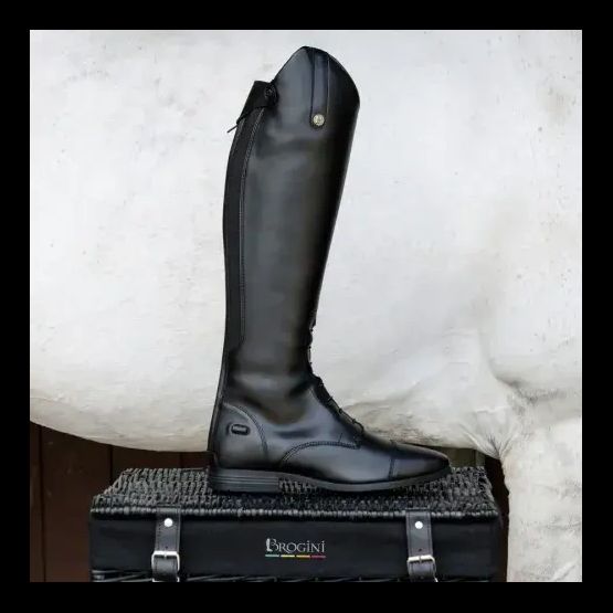 Brogini 5212 Albareto Easy-Care Wide Black Field Boots