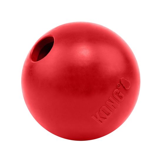 Kong Ball With Hole Dog Red