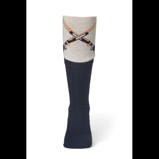 Waring Brooke Crossed Gun Socks