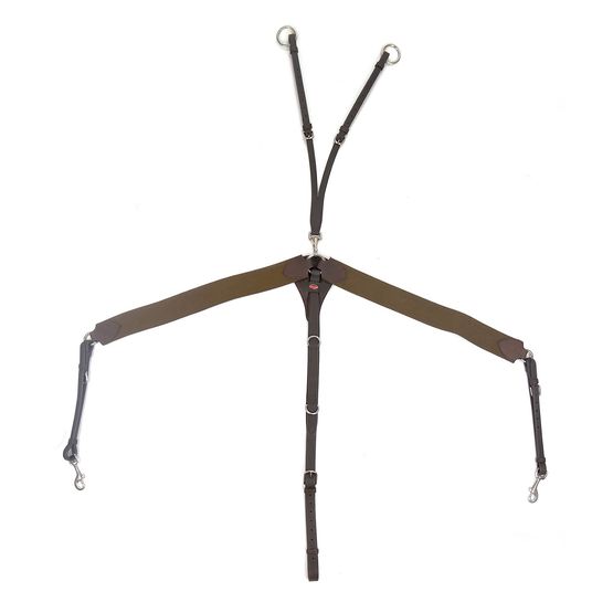 Whitaker Bp054v Ready To Ride Elasticated Breastplate Havana