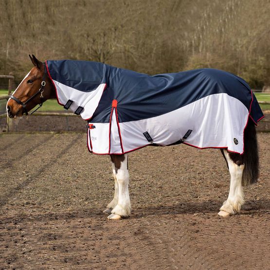Gallop Trojan Turnout Fly Rug Combo Turnout Rug Navy