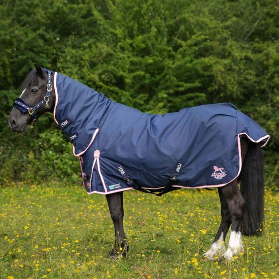 Gallop Ponie Duraproof 50g Turnout Combo Turnout Rug Navy