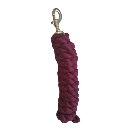 Gallop Premium Polycotton Lead Rope Burgundy