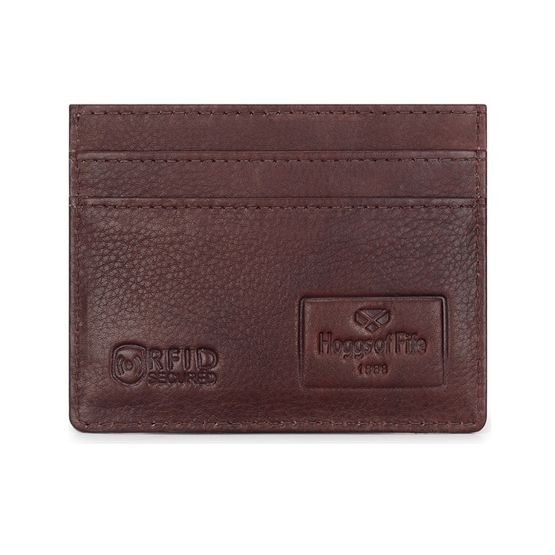 Hoggs of Fife Monarch Conker Leather Credit Card Holder