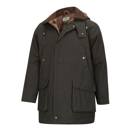 Hoggs of Fife Kelso Waterproof Gents Wax Forest Green Jacket