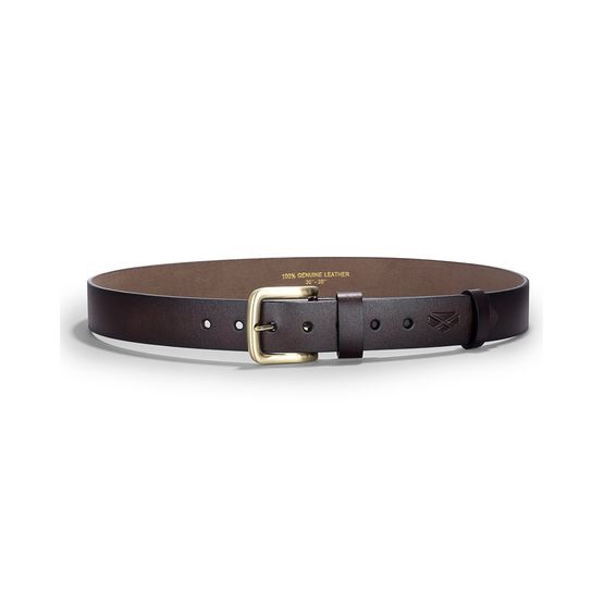 Hoggs of Fife Lux Chocolate Brown Leather Belt