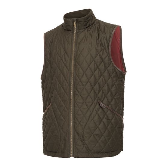 Hoggs of Fife Lindores Gents Forest Green Quilt Gilet