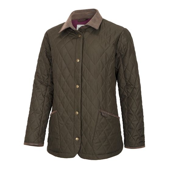 Hoggs of Fife Ladybank Quilted Forest Green Jacket