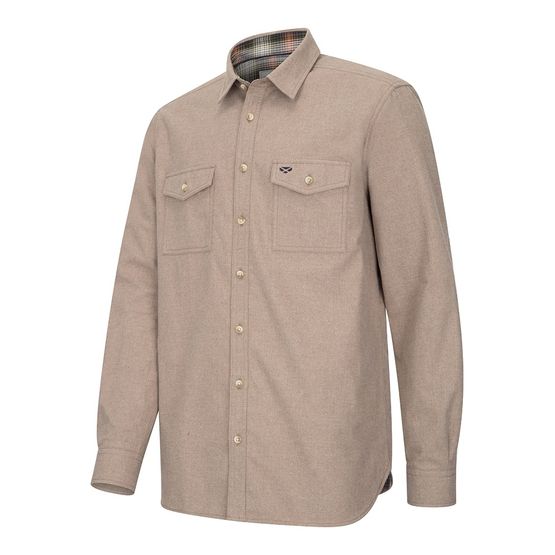 Hoggs of Fife Moy Moleskin Oatmeal Shirt
