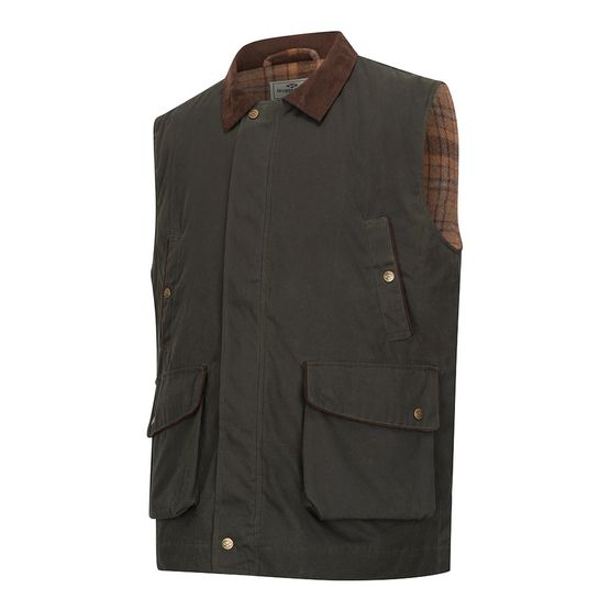 Hoggs of Fife Maxton Gents Olive Padded WaistCoat
