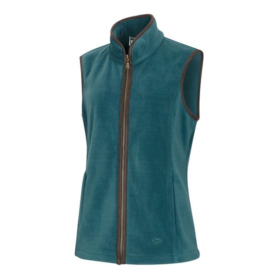 Hoggs of Fife Ladies Stenton Teal Gilet Fleece