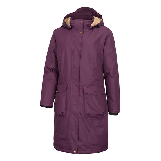 Hoggs of Fife Walker Ladies Blackberry Long Coat