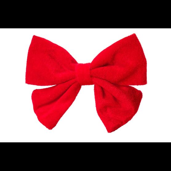 House of Paws Oversized Red Velvet Bow Tie for Dogs