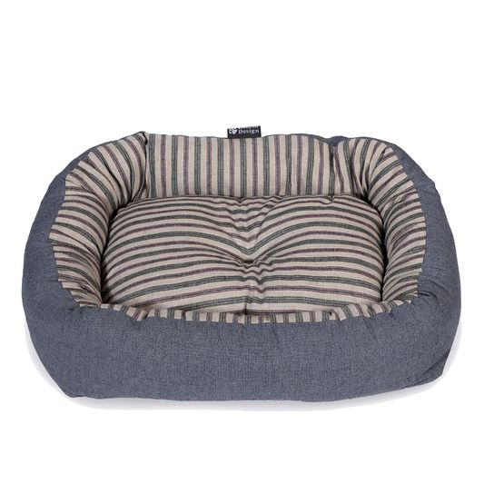 Danish Design Rustic Stripes Snuggle Bed Denim