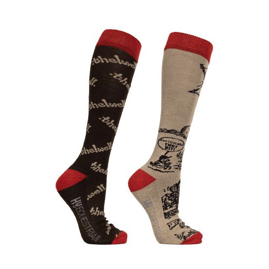 Hy Equestrian Thelwell Collection Comic Chaos Socks (Pack of 2)