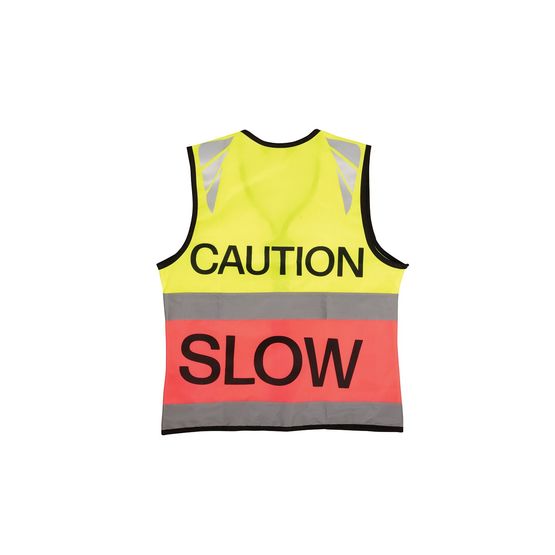 Reflector Two Tone Warning Tabard by Hy Equestrian - Caution Slow
