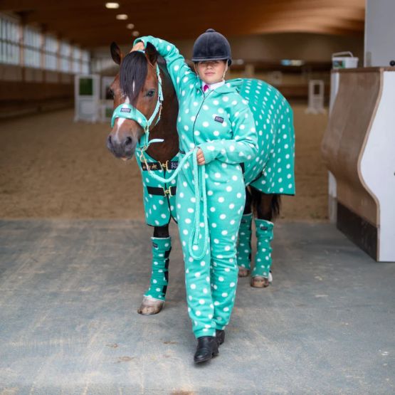 Supreme Products Adult's Dotty Fleece Onesie